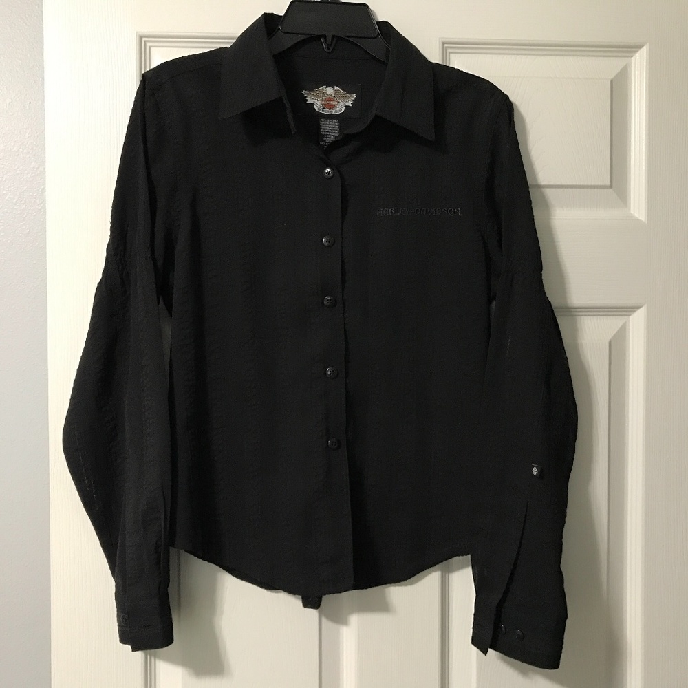 EUC Very Pretty Harley-Davidson Blouse